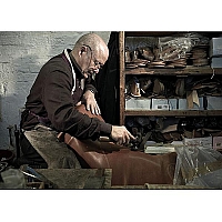 Godiva boots at the lasting stage